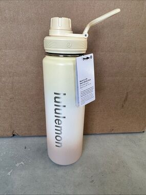 lululemon Cream to Light Pink Gradient Sport Bottle